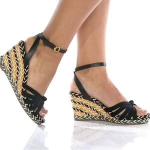 Tory Burch Women's Black Wedges
